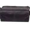Menzo MB51 Kulturtasche Büffelleder/schwarz- Kulturbeutel