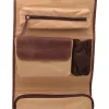 Menzo MB52 Kulturtasche Büffelleder/deltabraun- Kulturbeutel