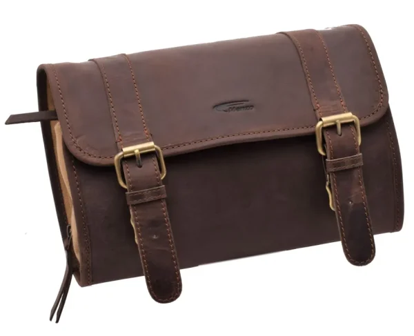 Menzo MB52 Kulturtasche Büffelleder/marone- Kulturbeutel