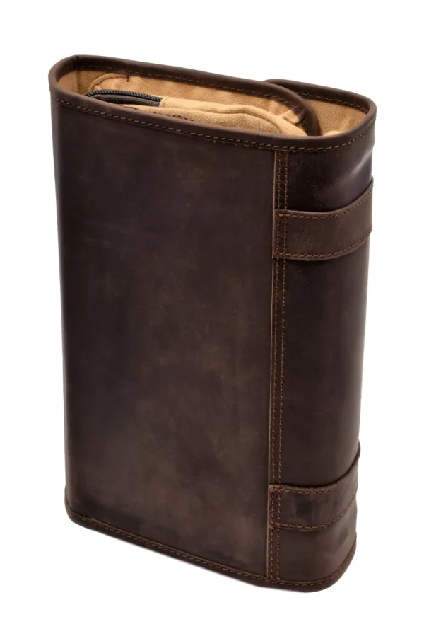 Menzo MB52 Kulturtasche Büffelleder/marone- Kulturbeutel
