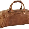Menzo MB20 Reisetasche Büffelleder/deltabraun- Reisetaschen