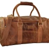 Menzo MB35 Reisetasche Büffelleder/deltabraun- Reisetaschen