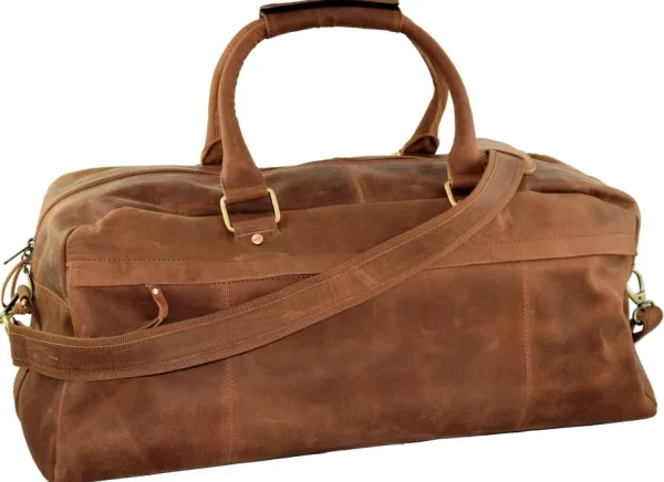 Menzo MB20 Reisetasche Büffelleder/deltabraun- Reisetaschen