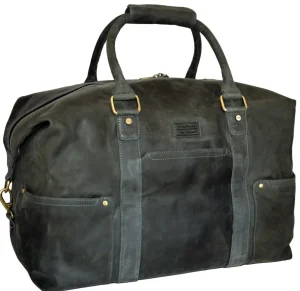 Menzo MB21 Reisetasche Büffelleder/schwarz- Reisetaschen