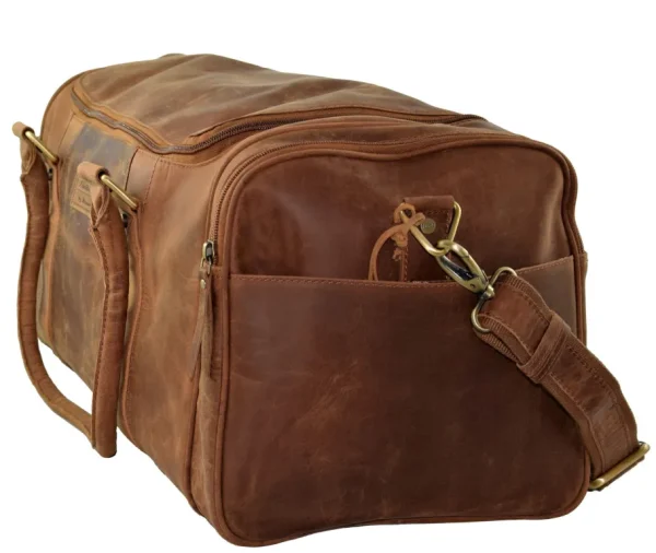 Menzo MB35 Reisetasche Büffelleder/deltabraun- Reisetaschen