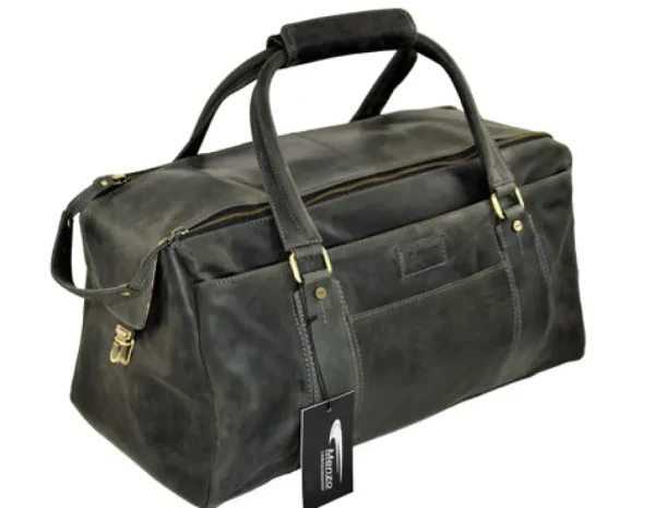 Menzo MB27 Reisetasche Büffelleder/schwarz- Handgepäck | Reisetaschen