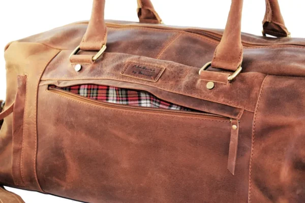 Menzo MB20 Reisetasche Büffelleder/deltabraun- Reisetaschen