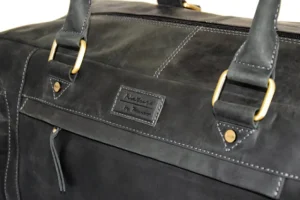 Menzo MB20 Reisetasche Büffelleder/schwarz- Reisetaschen