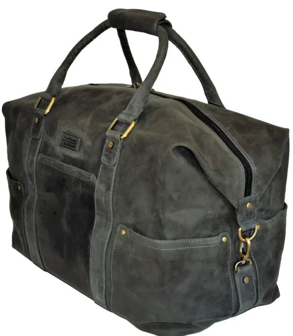 Menzo MB21 Reisetasche Büffelleder/schwarz- Reisetaschen