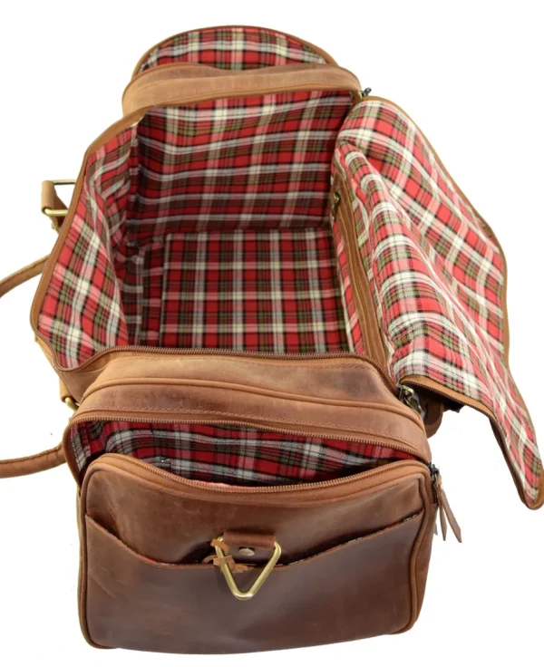 Menzo MB35 Reisetasche Büffelleder/deltabraun- Reisetaschen