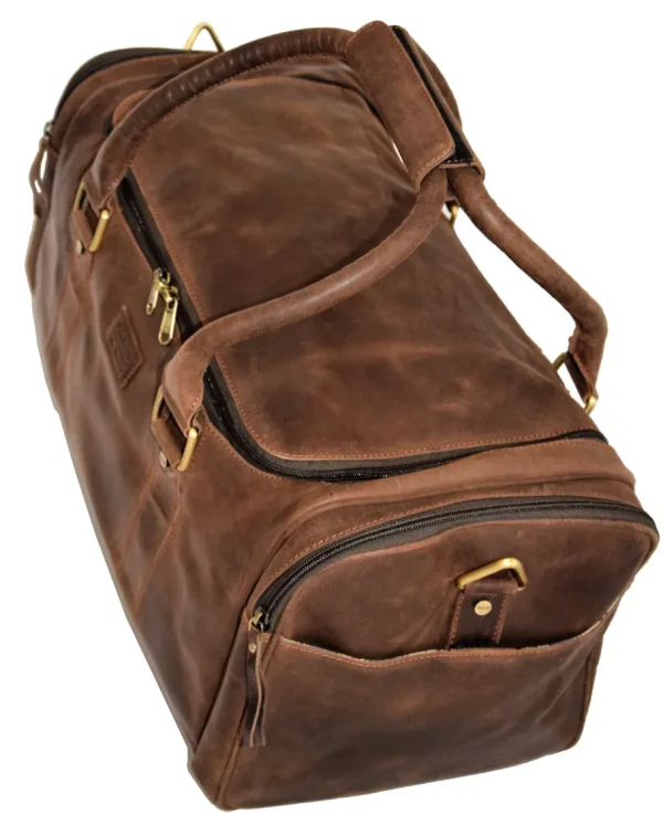 Menzo MB35 Reisetasche Büffelleder/marone- Reisetaschen