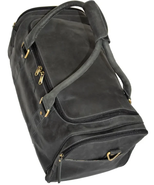 Menzo MB35 Reisetasche Büffelleder/schwarz- Reisetaschen