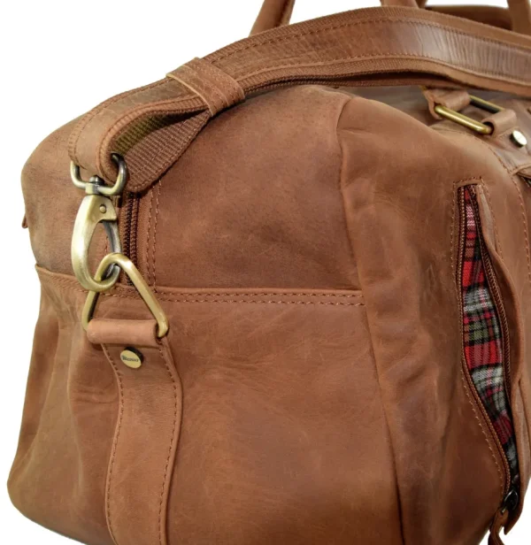 Menzo MB20 Reisetasche Büffelleder/deltabraun- Reisetaschen