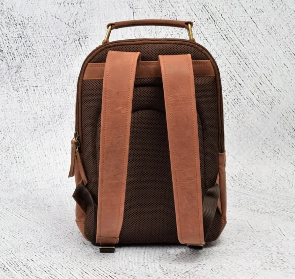 Menzo MB59 Rucksack Büffelleder/deltabraun- Rucksäcke