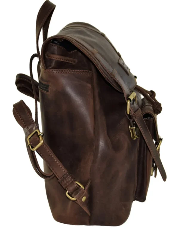 Menzo MB3 Rucksack Büffelleder/marone- Rucksäcke