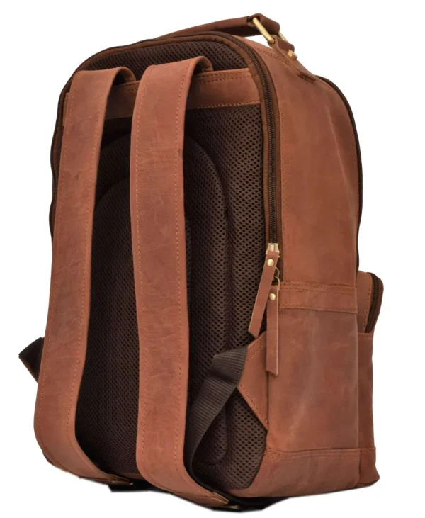 Menzo MB59 Rucksack Büffelleder/deltabraun- Rucksäcke