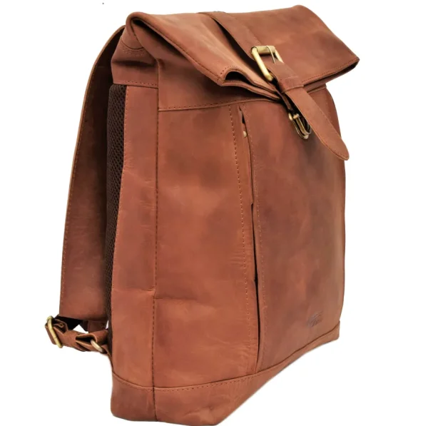 Menzo MB63 Rucksack Büffelleder/deltabraun- Rucksäcke