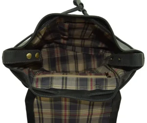 Menzo MB3 Rucksack Büffelleder/schwarz- Rucksäcke