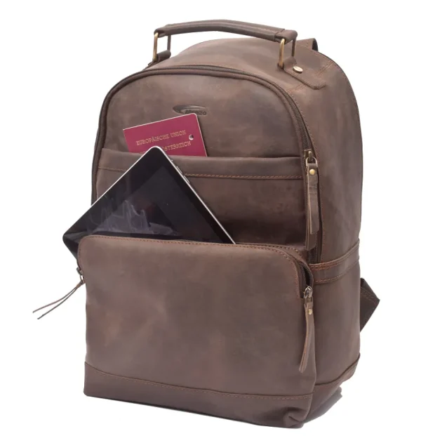 Menzo MB59 Rucksack Büffelleder/marrone- Rucksäcke