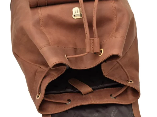 Menzo MB60 Rucksack Büffelleder/deltabraun- Rucksäcke