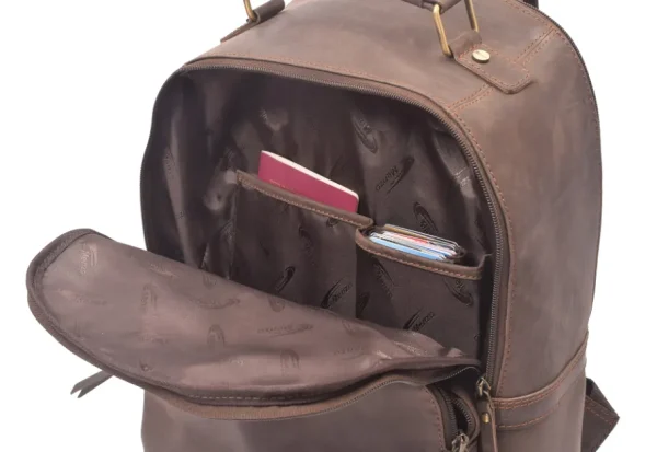 Menzo MB59 Rucksack Büffelleder/marrone- Rucksäcke