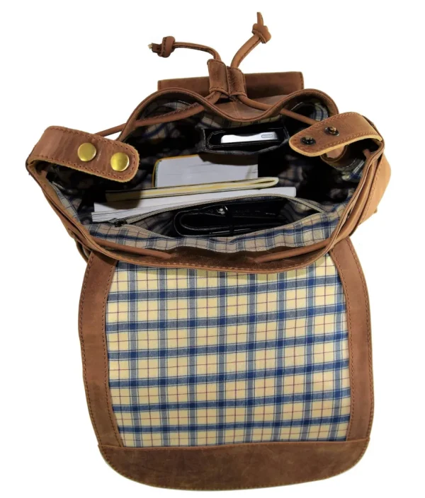 Menzo MB3 Rucksack Büffelleder/deltabraun- Rucksäcke
