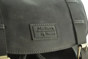 Menzo MB3 Rucksack Büffelleder/schwarz- Rucksäcke