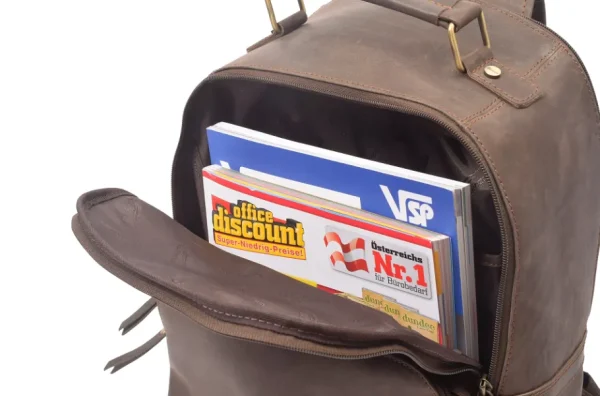 Menzo MB59 Rucksack Büffelleder/marrone- Rucksäcke