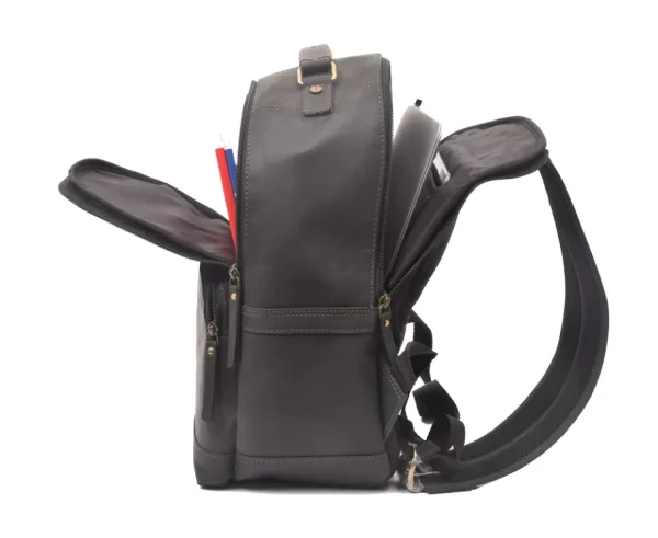 Menzo MB59 Rucksack Büffelleder/schwarz- Rucksäcke