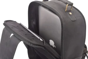 Menzo MB59 Rucksack Büffelleder/schwarz- Rucksäcke