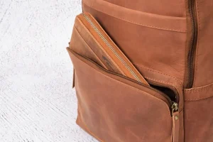 Menzo MB59 Rucksack Büffelleder/deltabraun- Rucksäcke