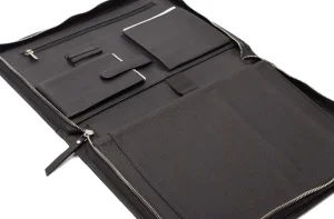 Menzo MB101 Schreibmappe A4 Nappaleder/schwarz- Schreibmappen A4
