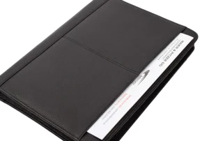 Menzo MB102 Schreibmappe A4 Nappaleder/schwarz- Schreibmappen A4