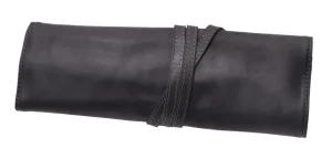 Menzo MB28 Stifte/Pinseletui Büffelleder/schwarz- Stifteetuis
