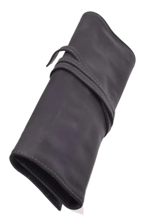Menzo MB28 Stifte/Pinseletui Büffelleder/schwarz- Stifteetuis