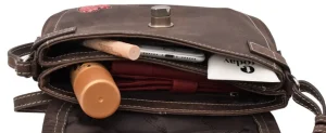 Menzo MB201 Trachtentasche Büffelleder/marone- Umhängetaschen - Shopper