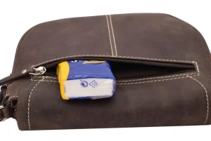 Menzo MB201 Trachtentasche Büffelleder/marone- Umhängetaschen - Shopper