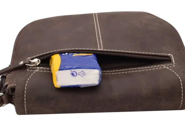 Menzo MB201 Trachtentasche Büffelleder/marone- Umhängetaschen - Shopper