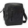Menzo MB116 Umhängetasche Büffelleder/schwarz- Umhängetaschen - Shopper