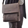 Menzo MB81 Umhängetasche Büffelleder/marone- Umhängetaschen - Shopper | Laptoptaschen