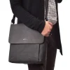 Menzo MB81 Umhängetasche Büffelleder/schwarz- Umhängetaschen - Shopper | Laptoptaschen