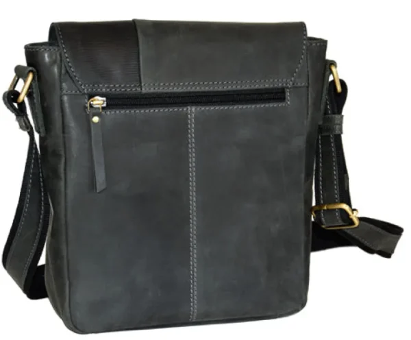 Menzo MB8 Umhängetasche Büffelleder/schwarz- Umhängetaschen - Shopper | Laptoptaschen