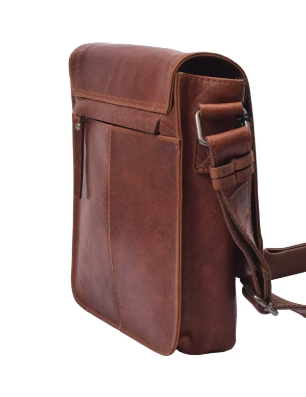 Menzo MB110 Umhängetasche Büffelleder/cognac- Umhängetaschen - Shopper