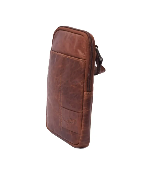 Menzo MB109 Umhängetasche Büffelleder/cognac- Umhängetaschen - Shopper