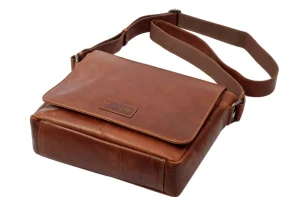 Menzo MB111 Umhängetasche Büffelleder/cognac- Umhängetaschen - Shopper | Laptoptaschen