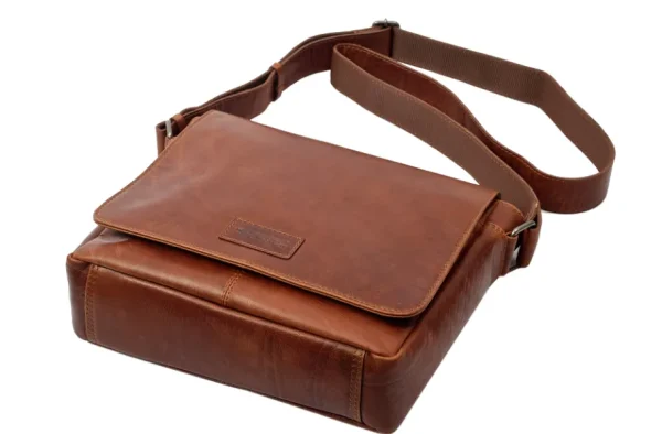 Menzo MB111 Umhängetasche Büffelleder/cognac- Umhängetaschen - Shopper | Laptoptaschen