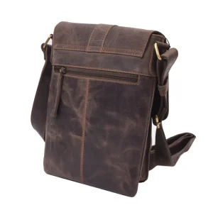 Menzo MB117 Umhängetasche Büffelleder/marone- Umhängetaschen - Shopper