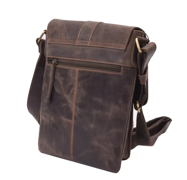 Menzo MB117 Umhängetasche Büffelleder/marone- Umhängetaschen - Shopper