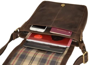 Menzo MB8 Umhängetasche Büffelleder/marone- Laptoptaschen | Umhängetaschen - Shopper