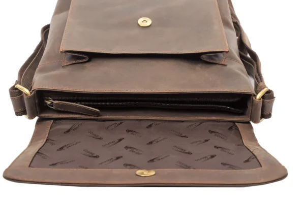 Menzo MB81 Umhängetasche Büffelleder/marone- Umhängetaschen - Shopper | Laptoptaschen